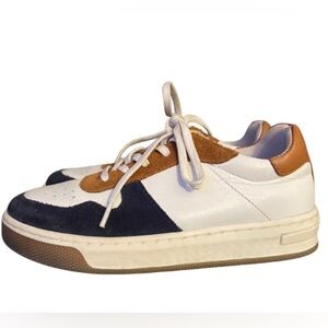 STEVE MADDEN Stylish White and Brown YOUTH Kids Sneakers Size 13